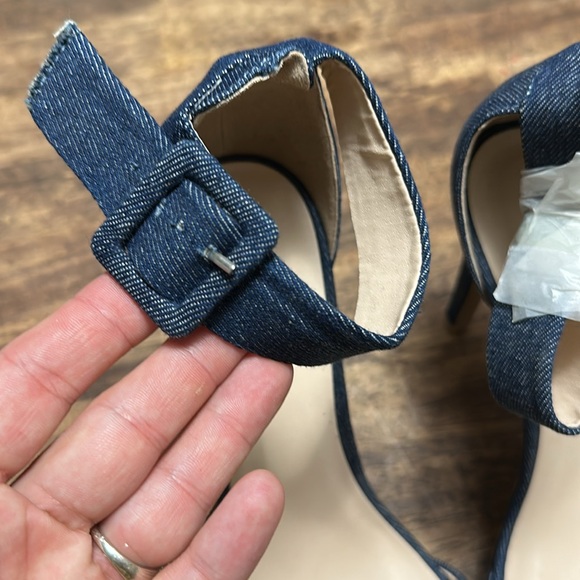 Qupid Women's denim cheel size 8 - Picture 2 of 6